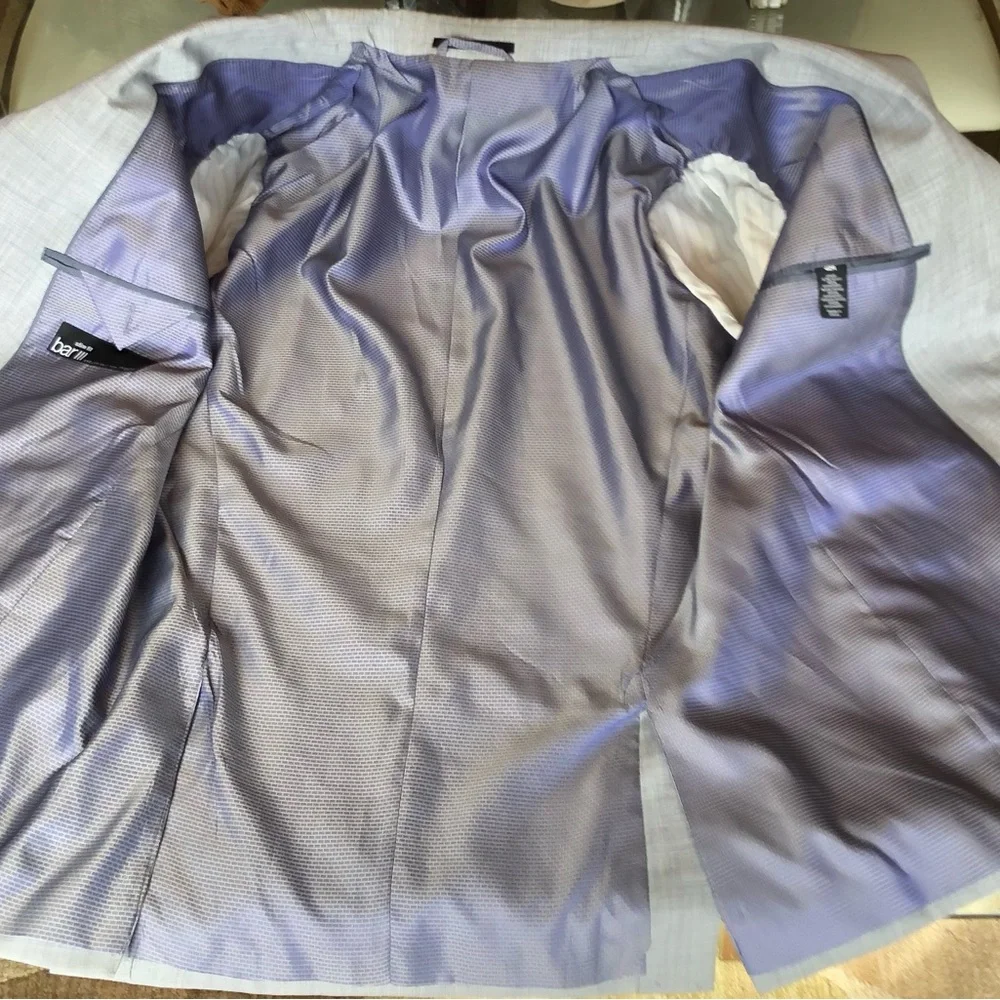 Bar III Wool Blend 2 Button Light Gray Jacket 38R - Picture 13 of 15